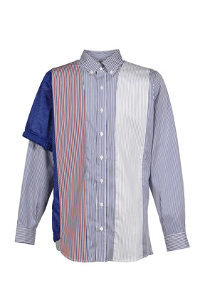 MIX SHIRT // ALL UNIQUE! / WHT/BLU