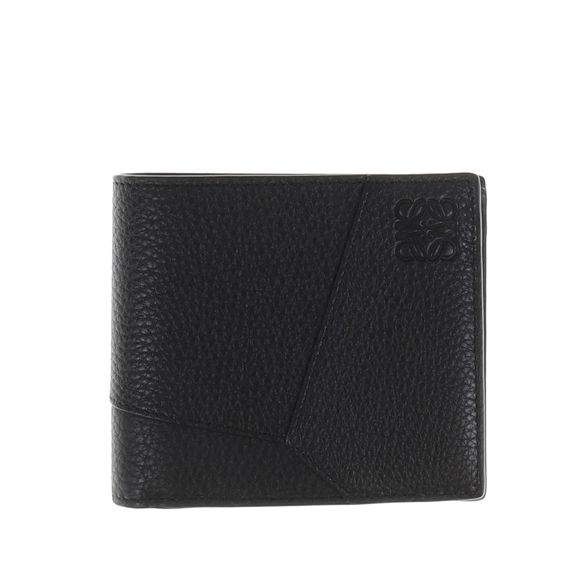 LOEWE ロエベ SS26 PUZZLE EDGE BIFOLD COIN WALLET / BLK - NUBIAN