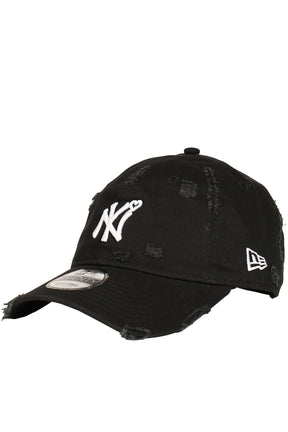 X NEWERA YANKEES CAP / DMGBLK