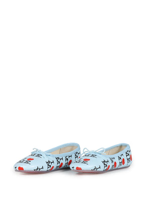 I HEART ME BLUE MELODY FLATS / BLU