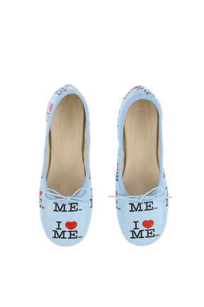 I HEART ME BLUE MELODY FLATS / BLU