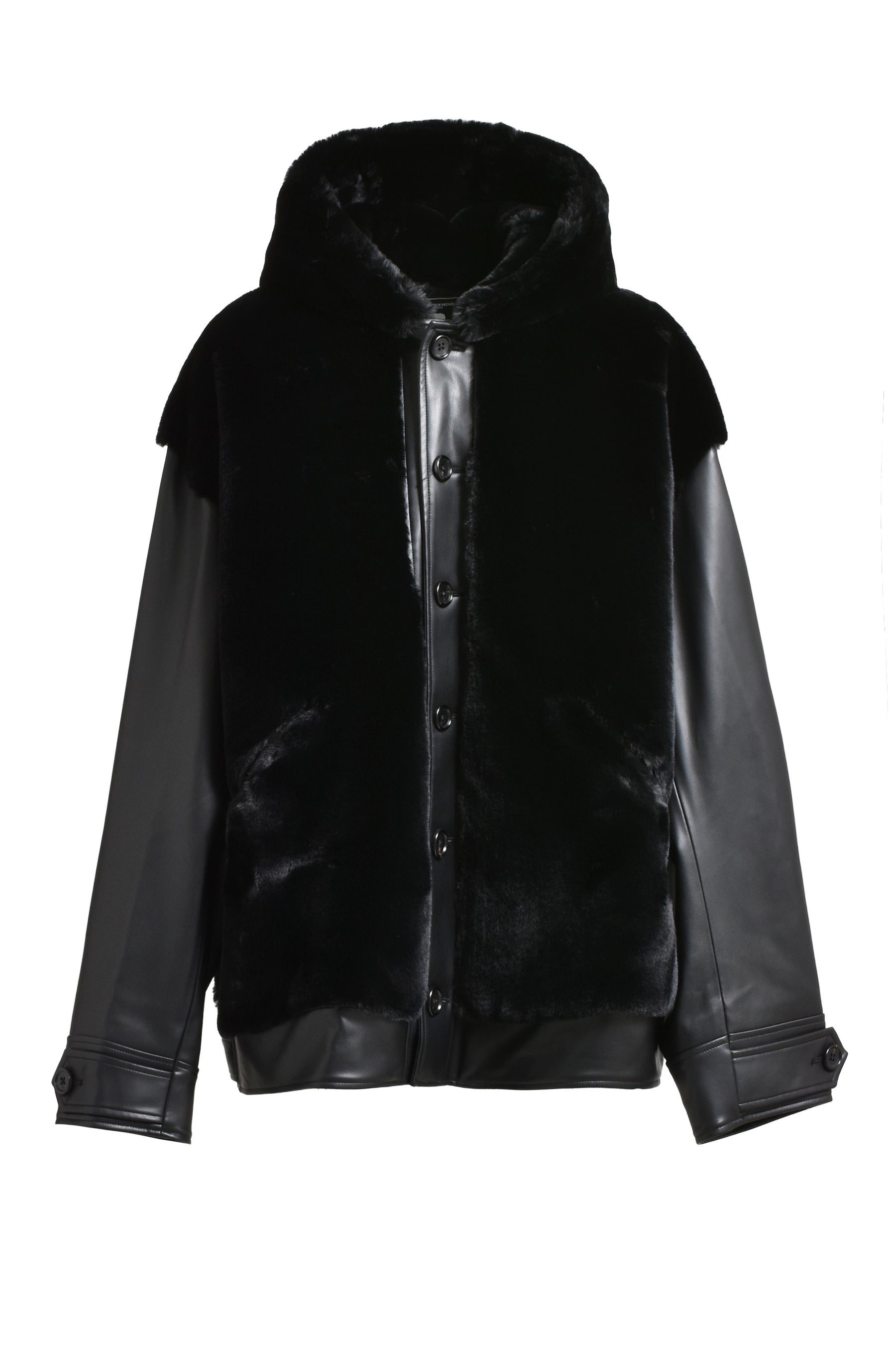 HOODED GRIZZLY JACKET / BLK