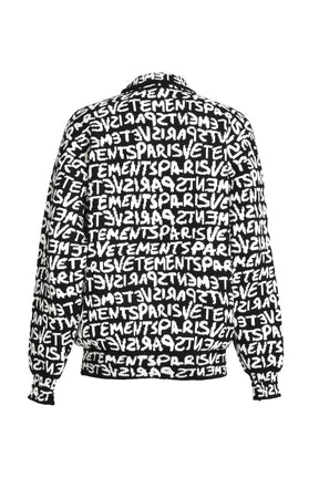 VETEMENTS PARIS MONOGRAM SWEATER / BLK WHT