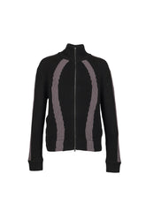 DOUBLE ZIP KNIT / BLACK