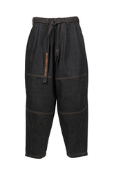 DENIM BALLOON PANTS / BLK