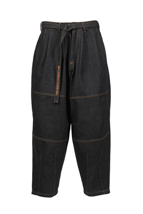 DENIM BALLOON PANTS / BLK