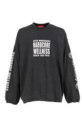 HARDCORE WELLNESS'' OVERSIZED LONGSLEEVE / BLK