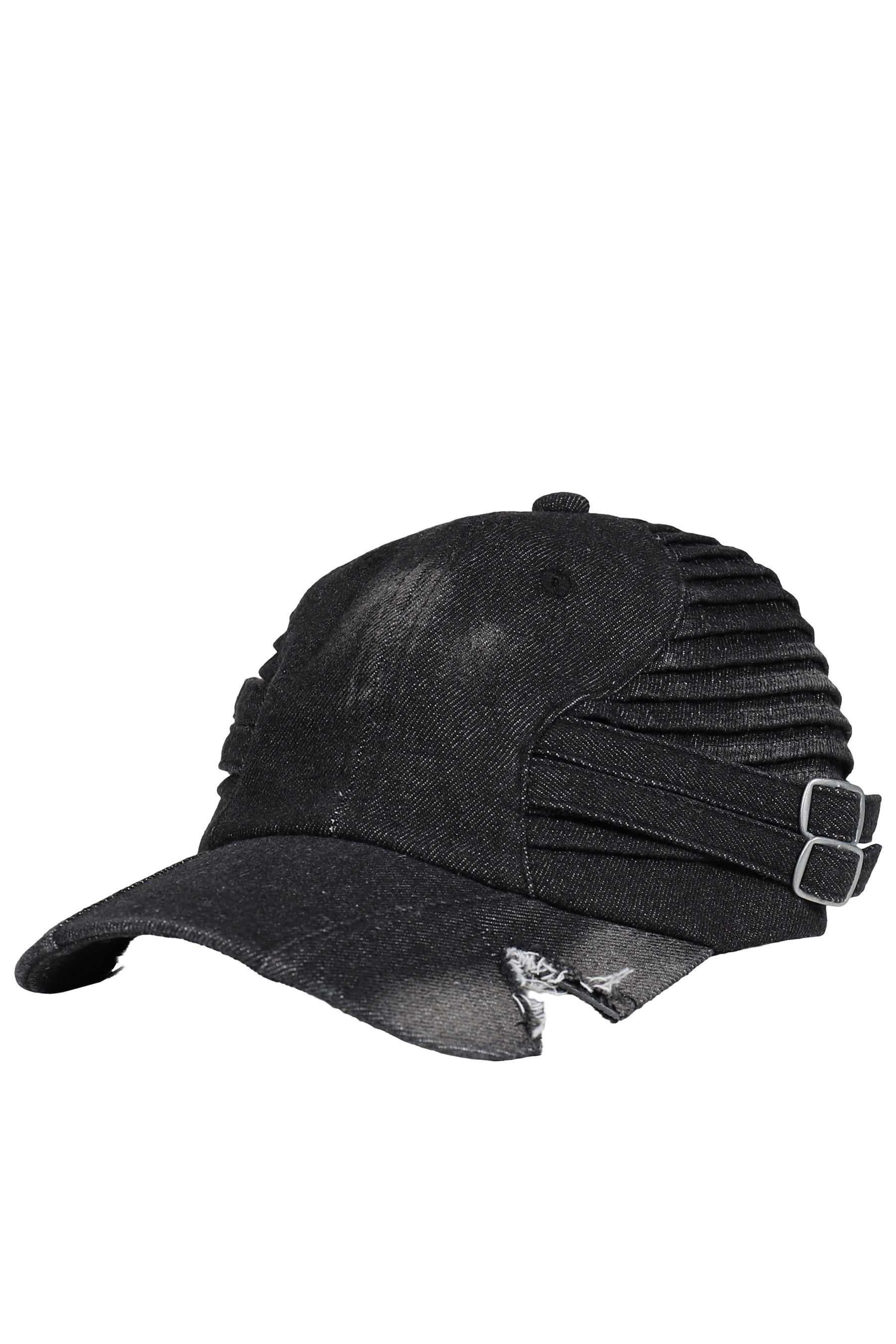 FINE CHAOS ファイン カオス SS26 QUILTED DENIM CUT CAP / GRY