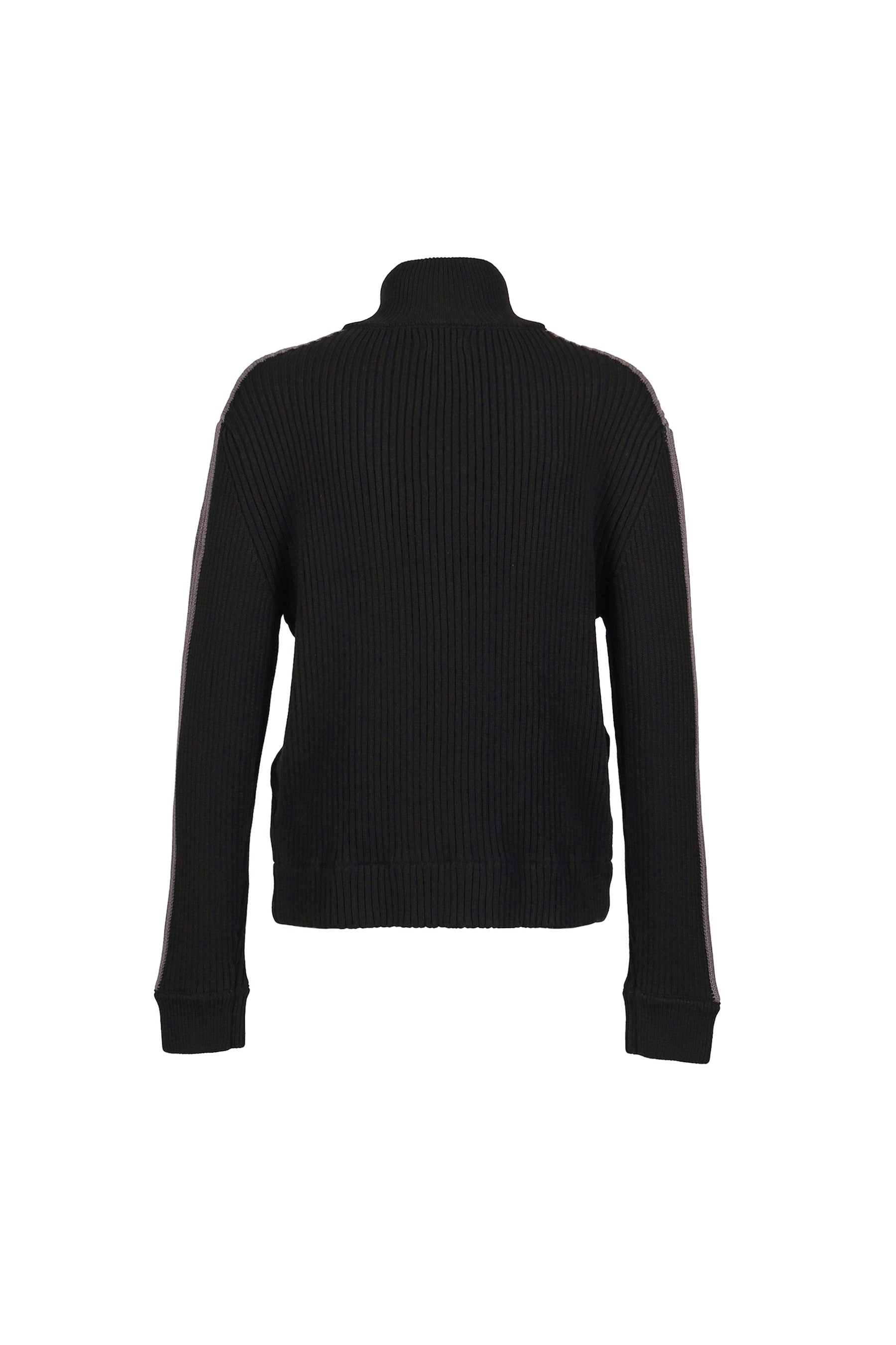 DOUBLE ZIP KNIT / BLACK