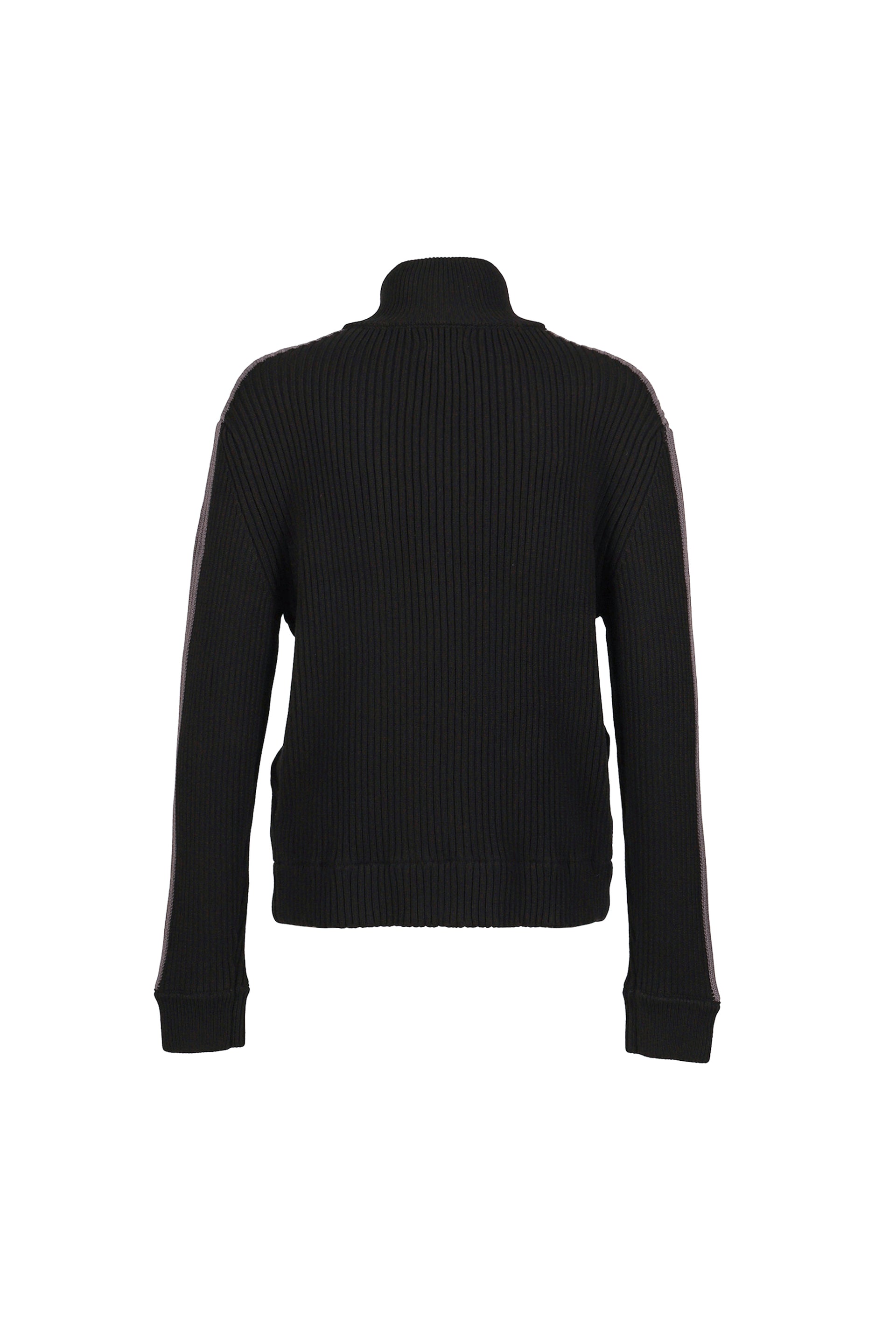 DOUBLE ZIP KNIT / BLK