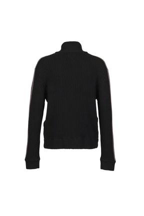 DOUBLE ZIP KNIT / BLACK