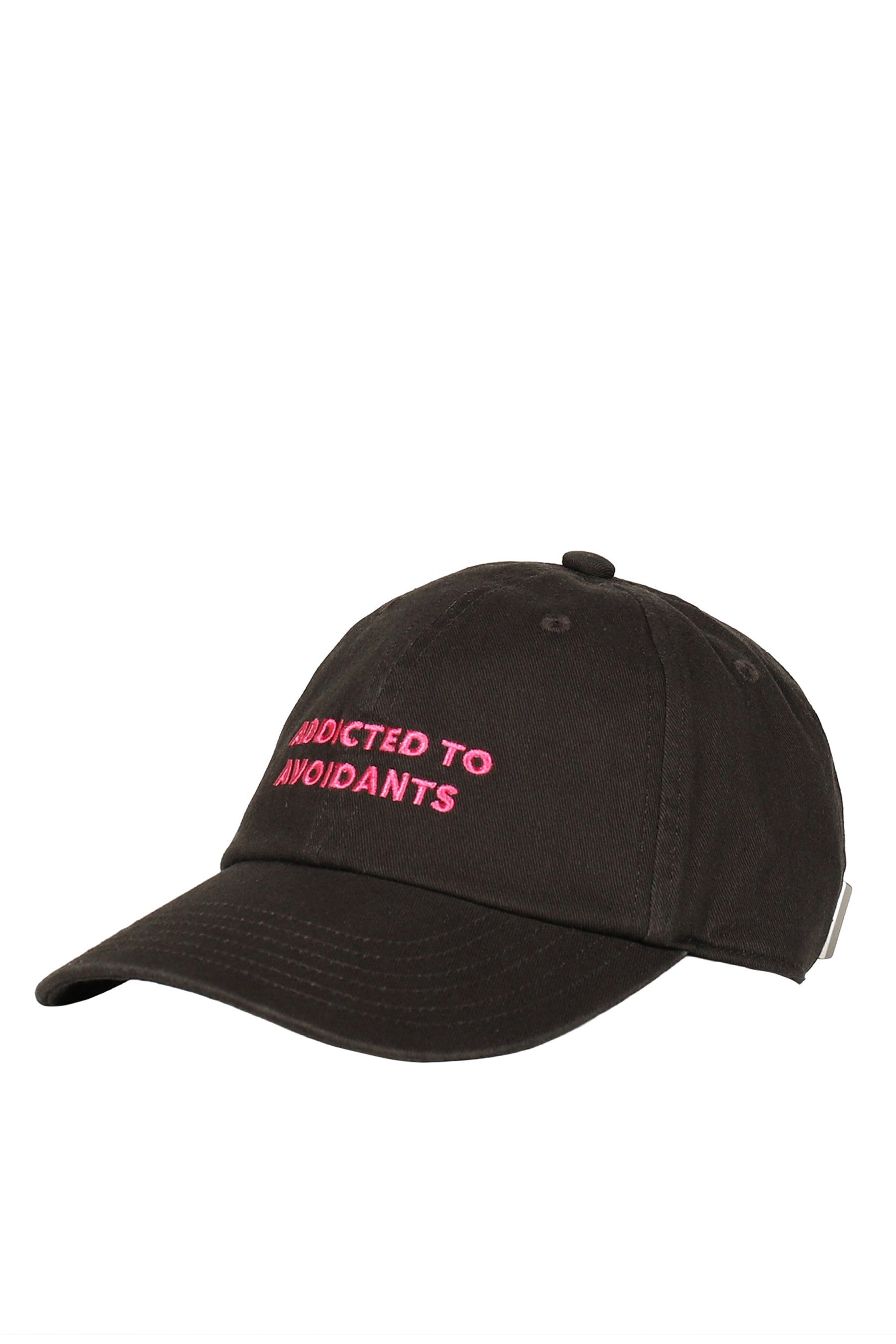 GREY LETTER EMBROIDERED BASEBALL CAP / GRY