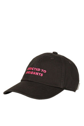 GREY LETTER EMBROIDERED BASEBALL CAP / GRY