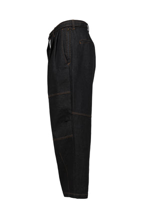 DENIM BALLOON PANTS / BLK