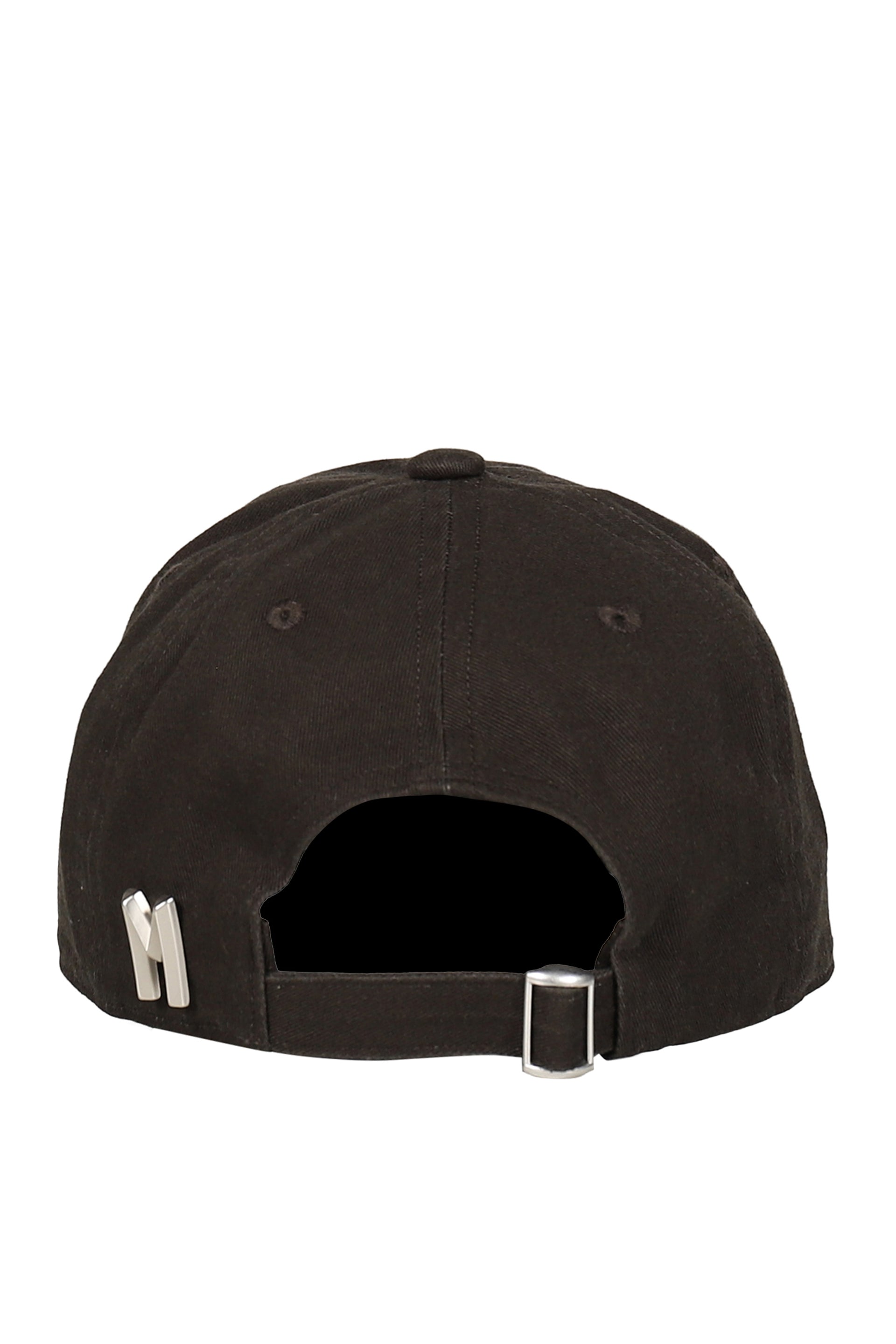 GREY LETTER EMBROIDERED BASEBALL CAP / GRY