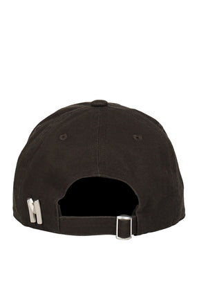 GREY LETTER EMBROIDERED BASEBALL CAP / GRY
