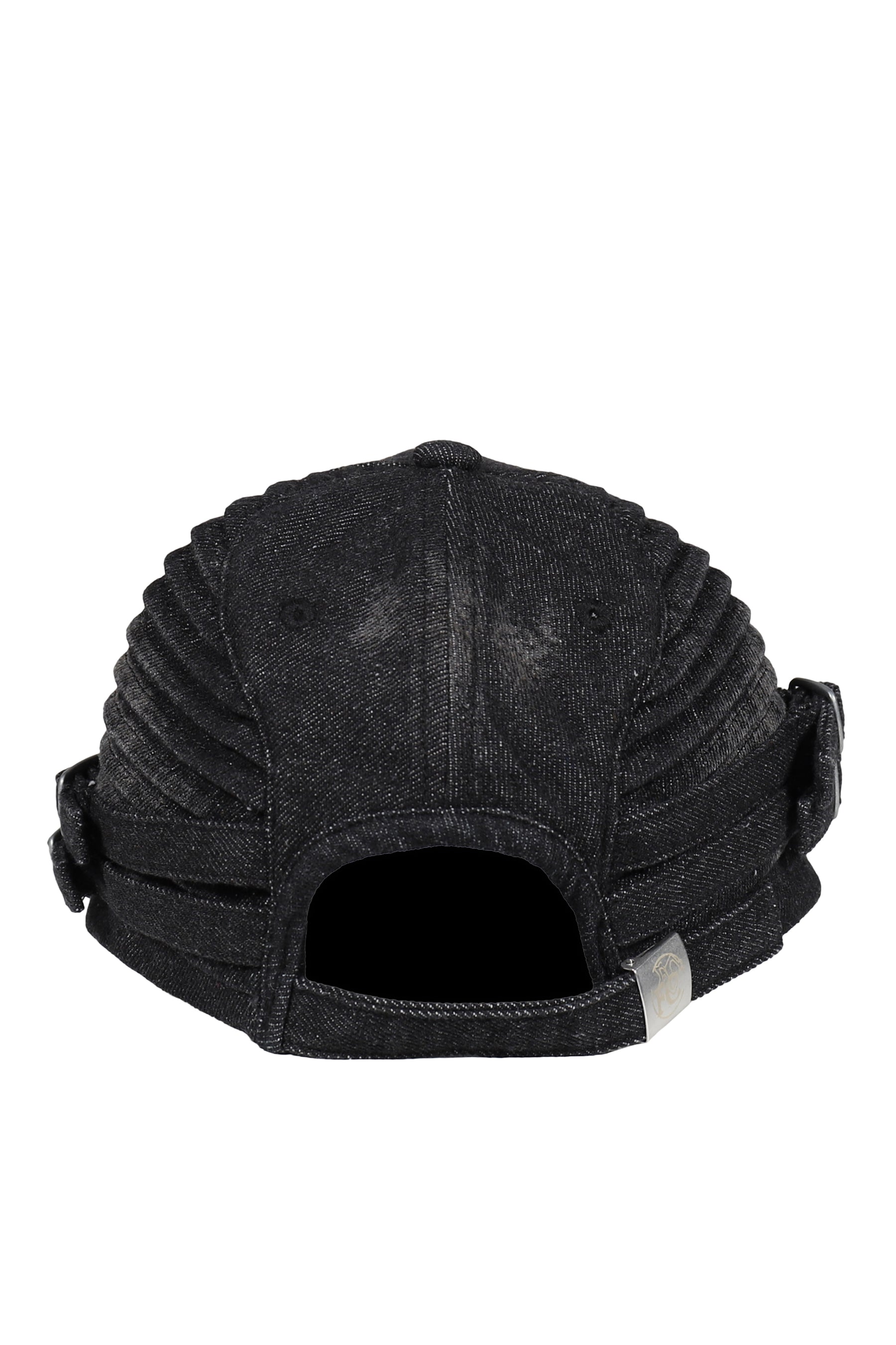 QUILTED DENIM CUT CAP / GRY