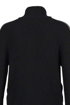 DOUBLE ZIP KNIT / BLACK