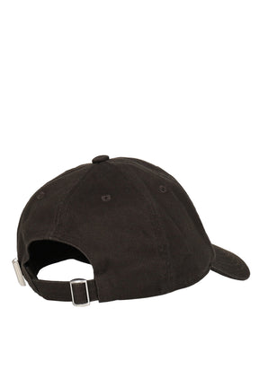 GREY LETTER EMBROIDERED BASEBALL CAP / GRY