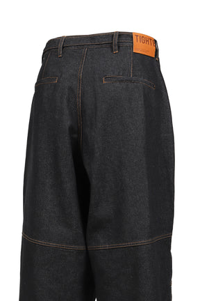 DENIM BALLOON PANTS / BLK