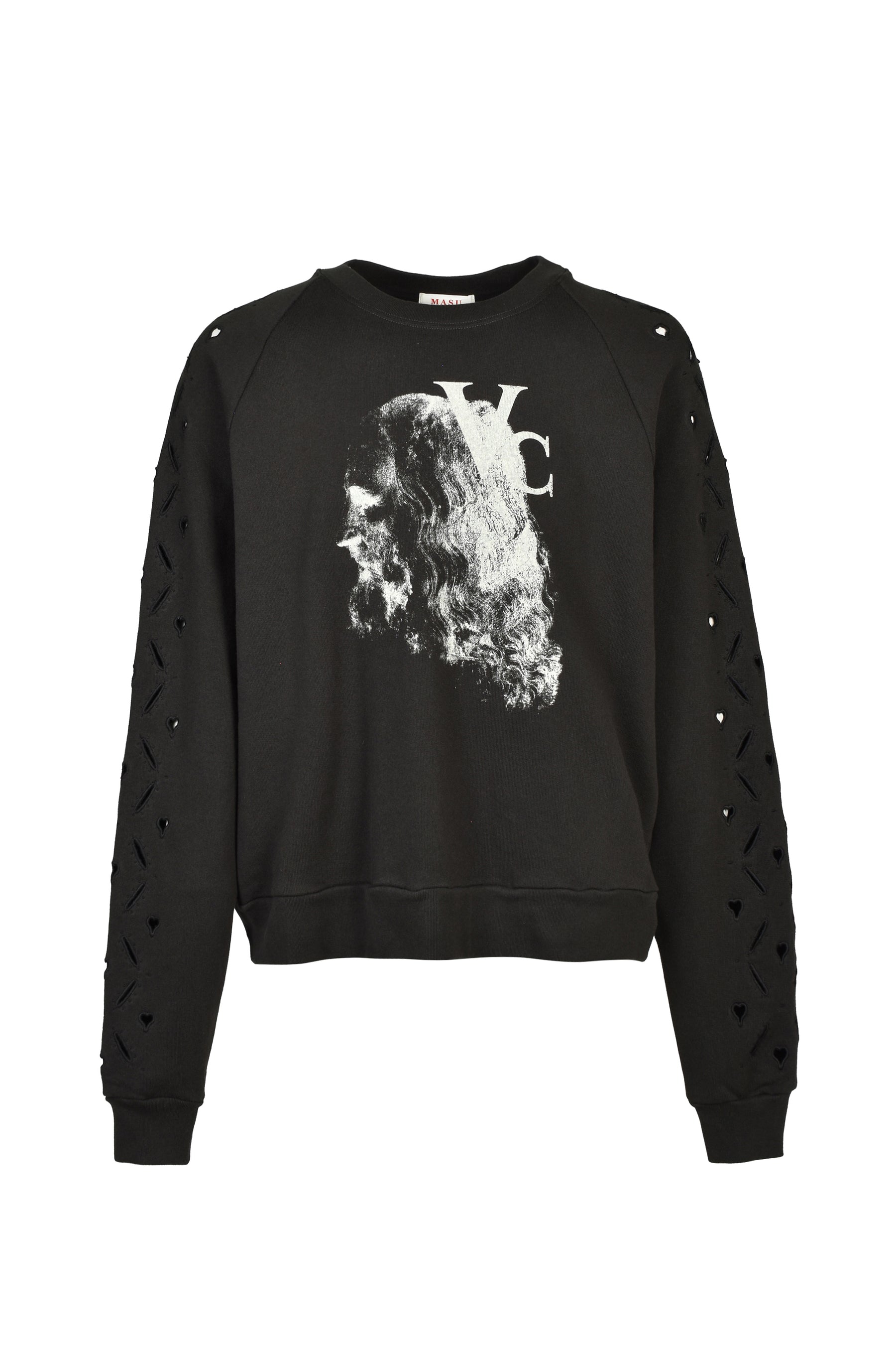 HEART HOLE VC SWEATSHIRT / BLK