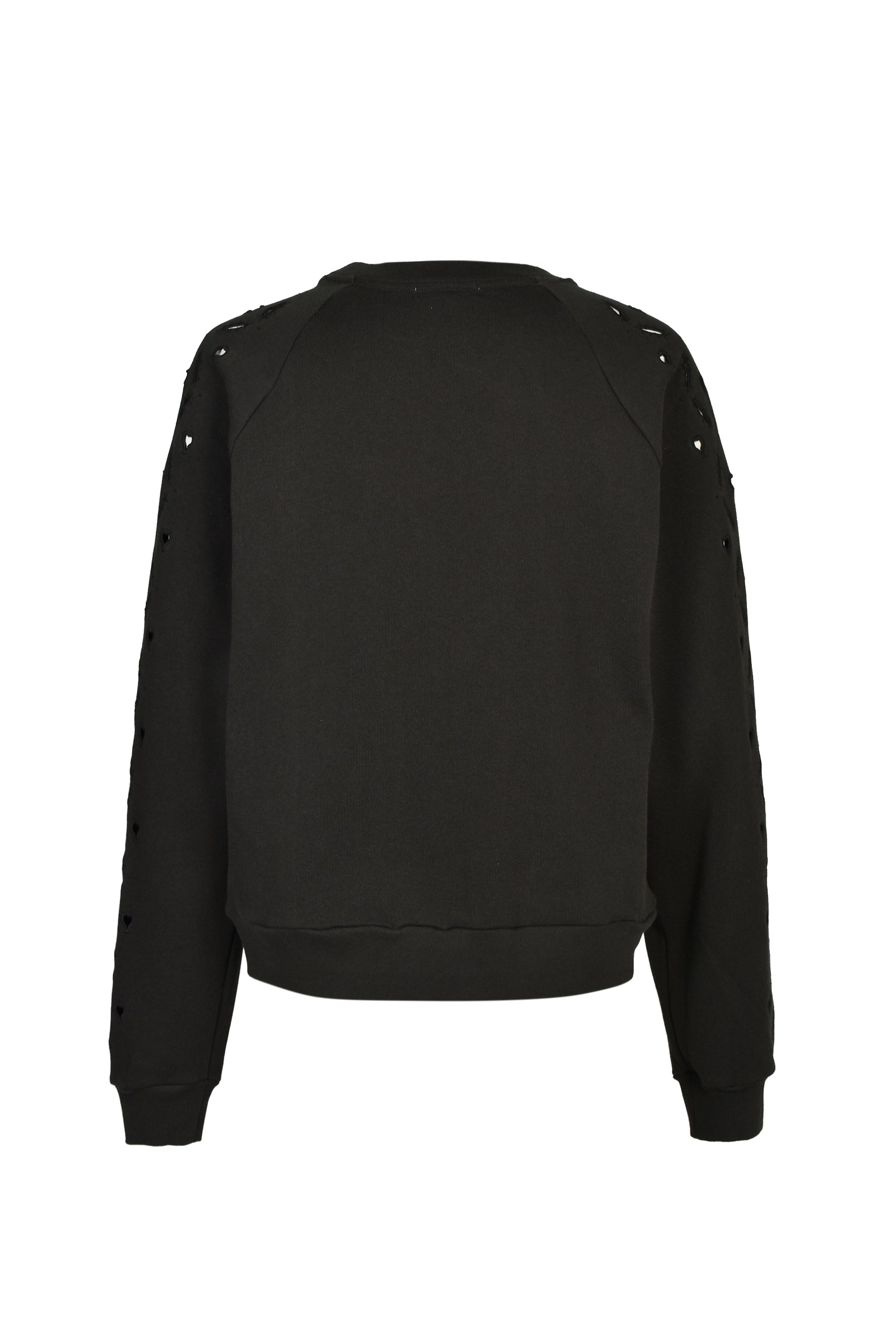 HEART HOLE VC SWEATSHIRT / BLK