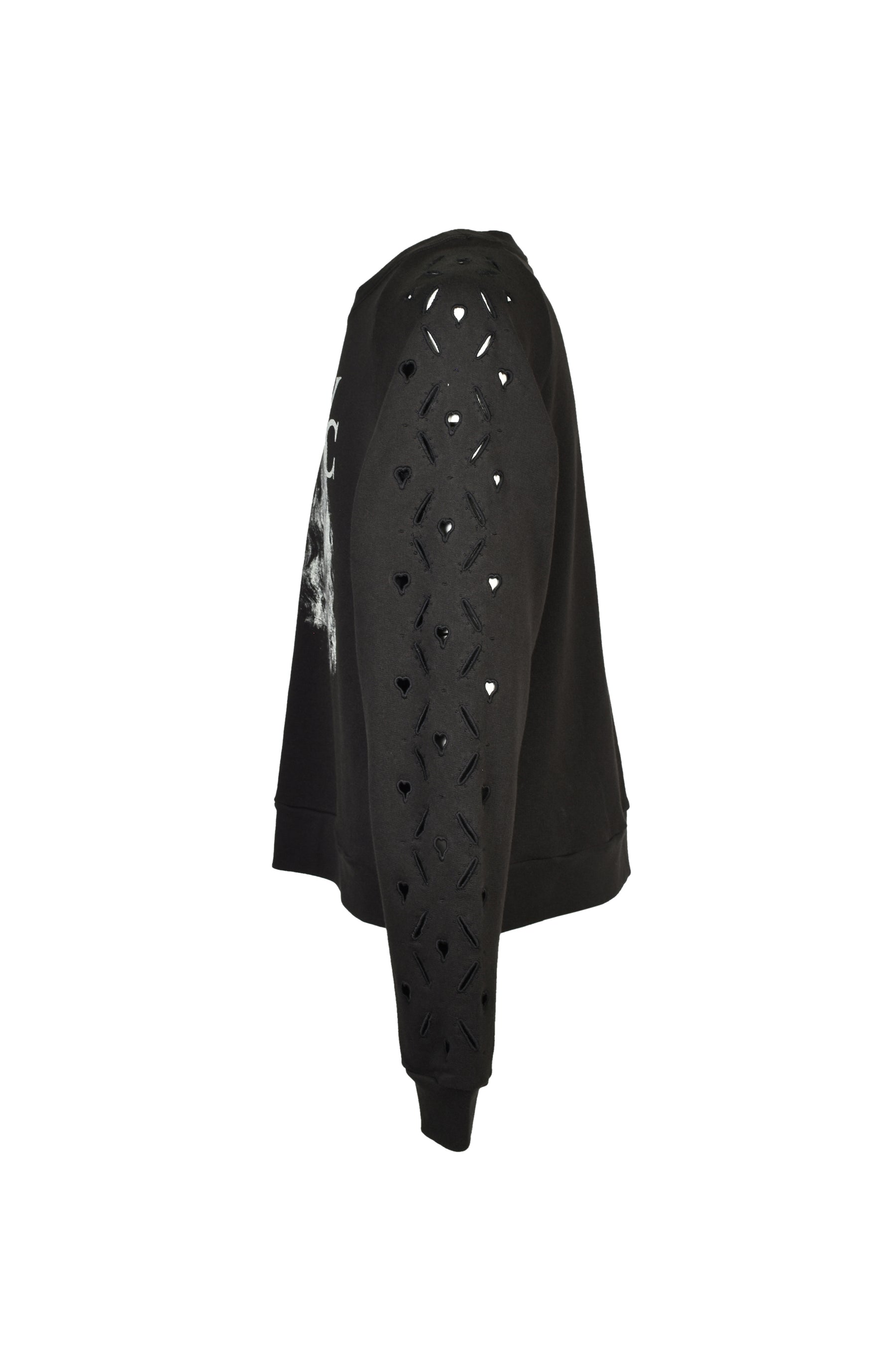 HEART HOLE VC SWEATSHIRT / BLK