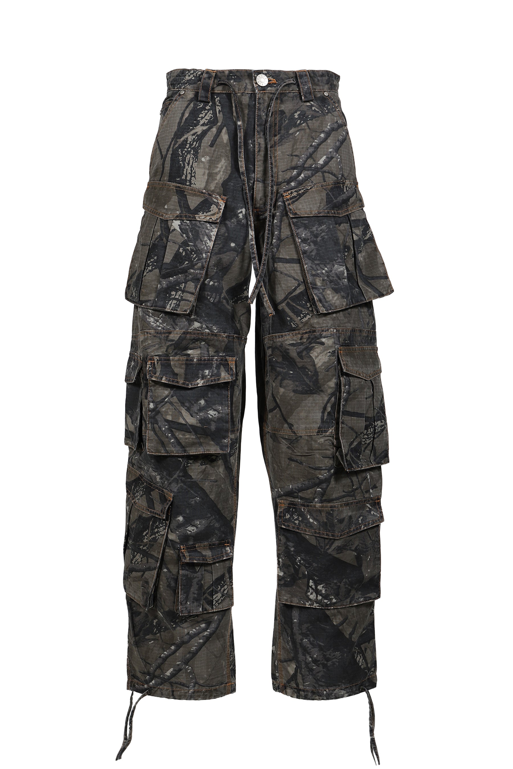 CAMO MULTI-POCKET CARGO PANTS / CAMO