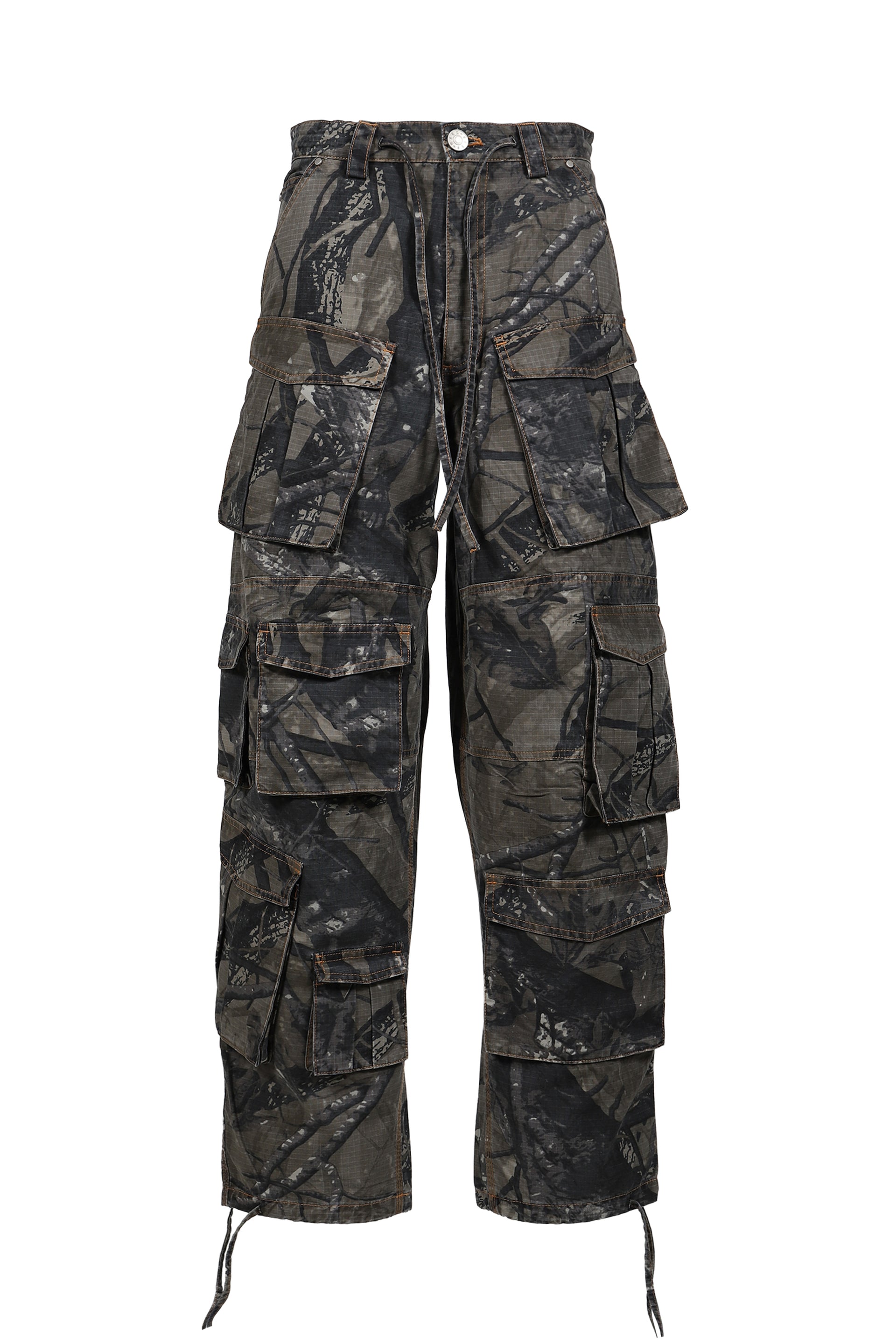 CAMO MULTI-POCKET CARGO PANTS / CAMO