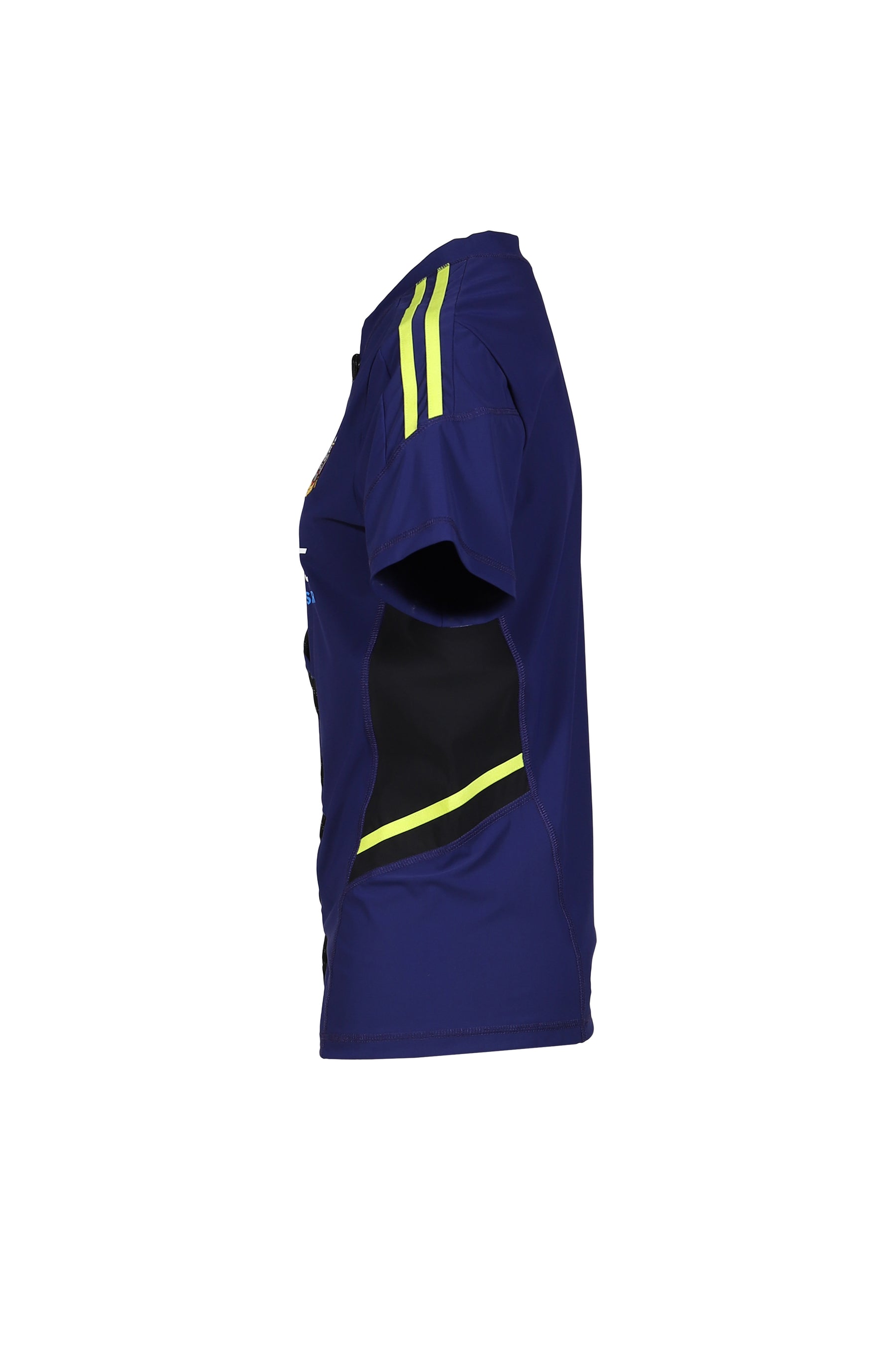 WOMENS LACE UP FOOTBALL TOP / BLU NVY BLU