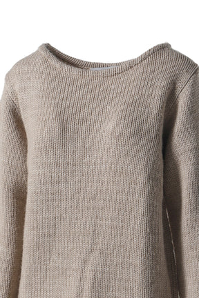 BOATNECK BASIC SWEATER / BEI