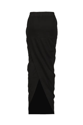 PULL ON PILLAR SKIRT / BLACK