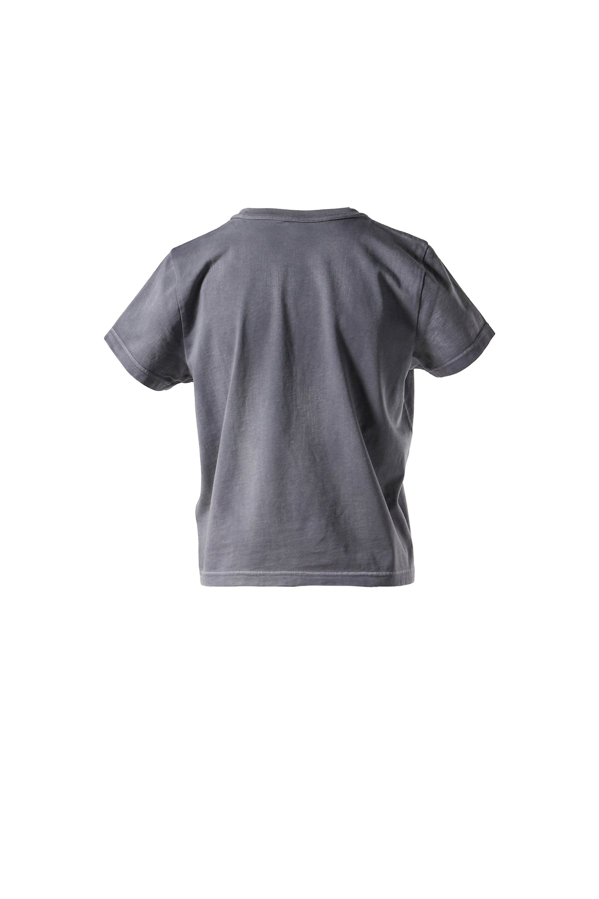 ESSENTIAL JSY SHRUNKEN TEE W/PUFF LOGO / WASHED ASPHALT