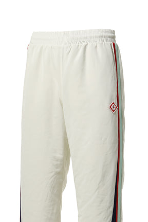 Casablanca SIDE PANELLED SHELL SUIT TRACK PANT / WHT