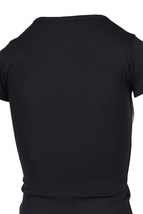 BRA BABY TEE KNIT / BLK