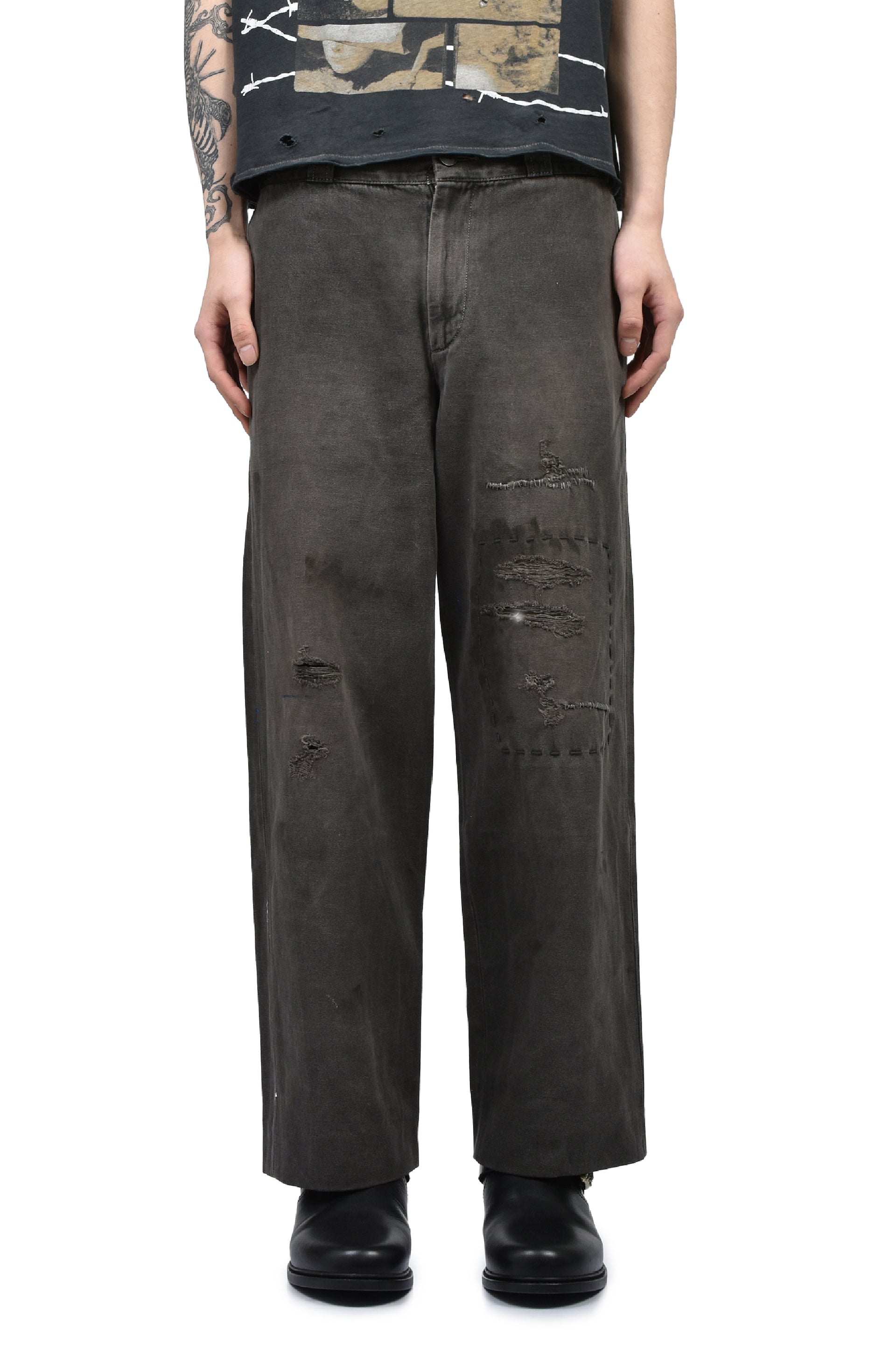 SOSO’S REPAIRED TROUSERS / FADED BLK