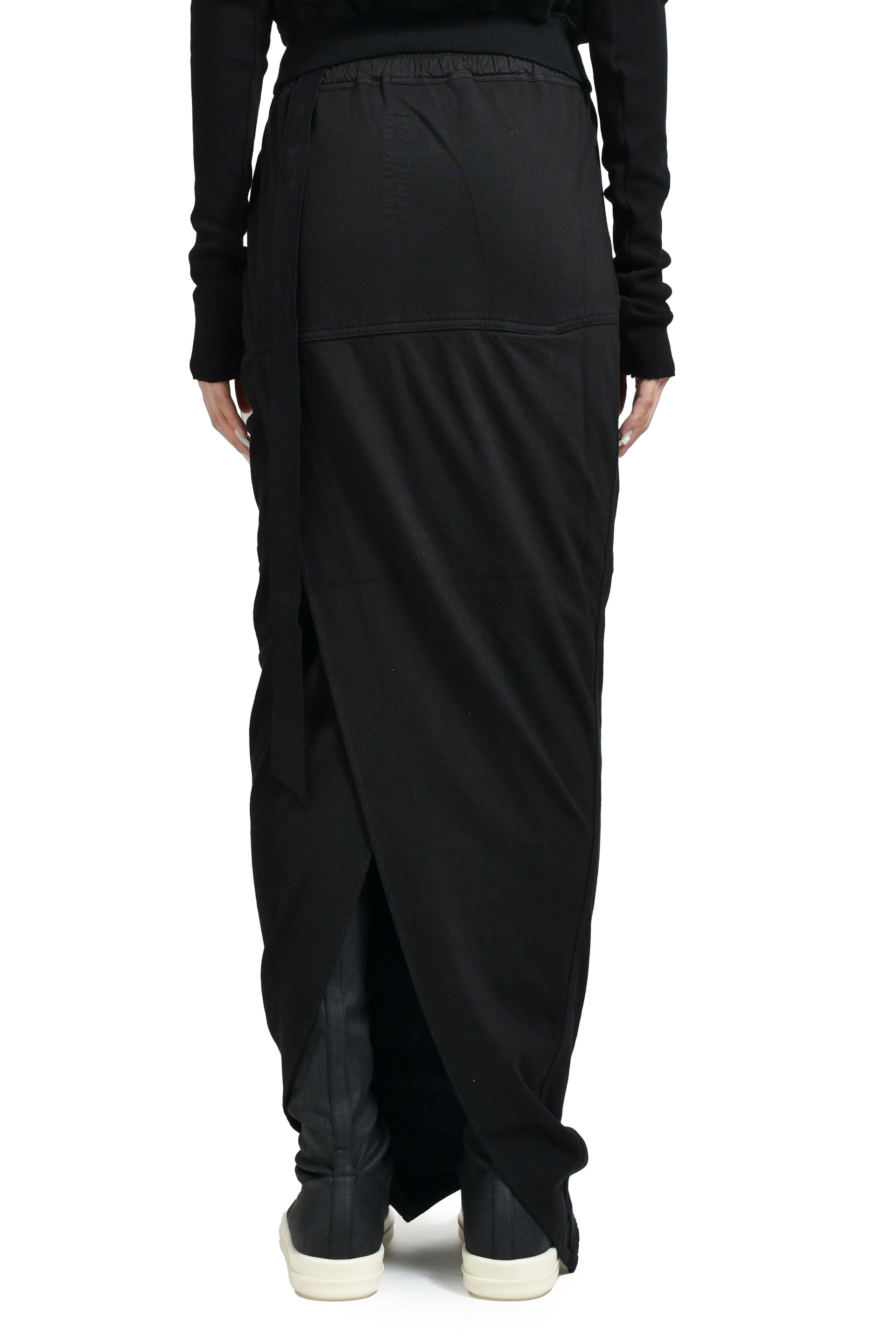 PULL ON PILLAR SKIRT / BLK