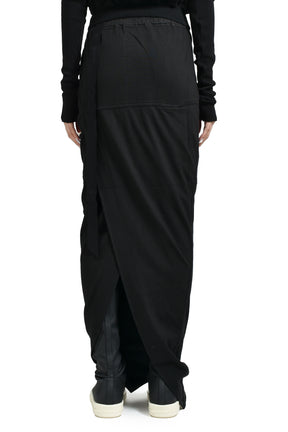 PULL ON PILLAR SKIRT / BLACK