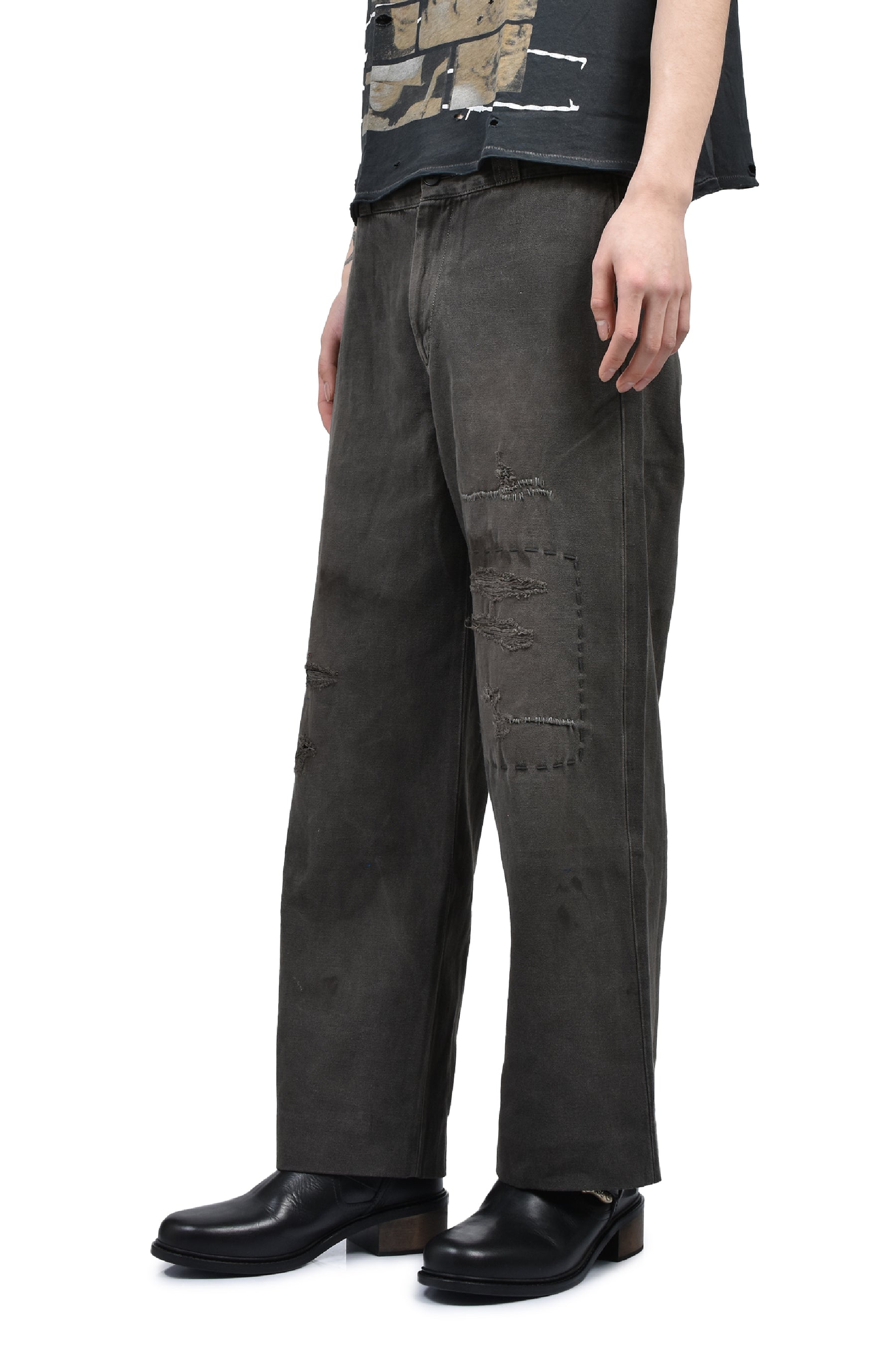 SOSO’S REPAIRED TROUSERS / FADED BLK