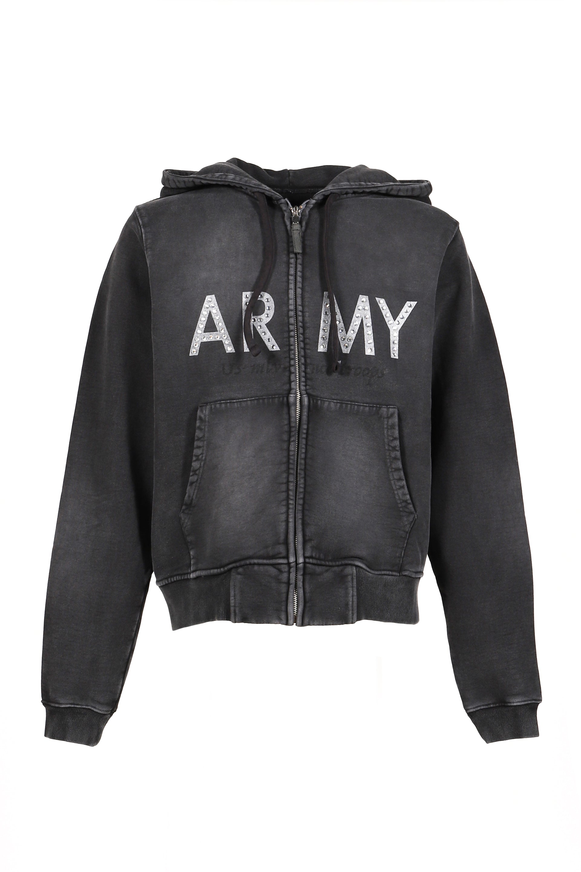 ARMY ZIP HOODY / BLK