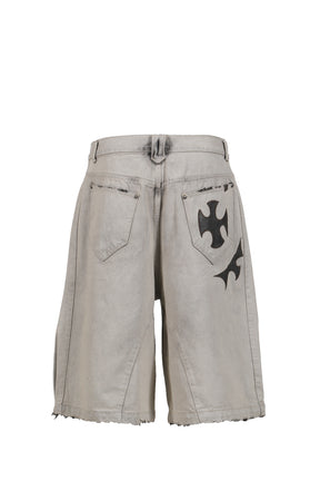 ASH DELUXE DENIM SHORT / GRY 