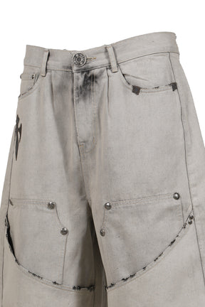 ASH DELUXE DENIM SHORT / GRY 