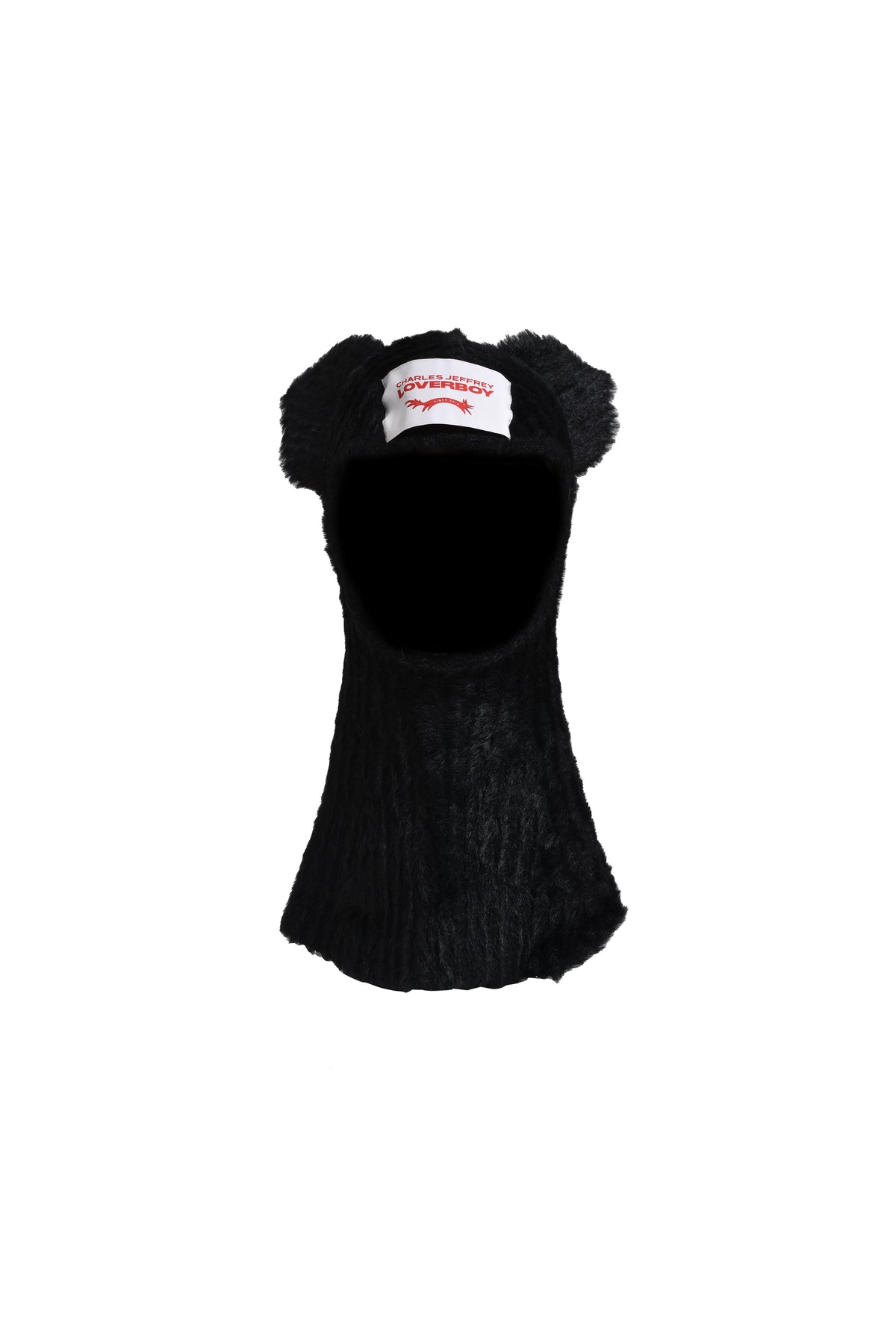 FLUFFY EARS BALACLAVA / BLK