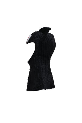 FLUFFY EARS BALACLAVA / BLK