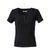 PROVINCE EYELET BUTTON TEE / BLK