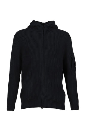 KNW CARDIGAN IN FLEECE KNIT / BLK