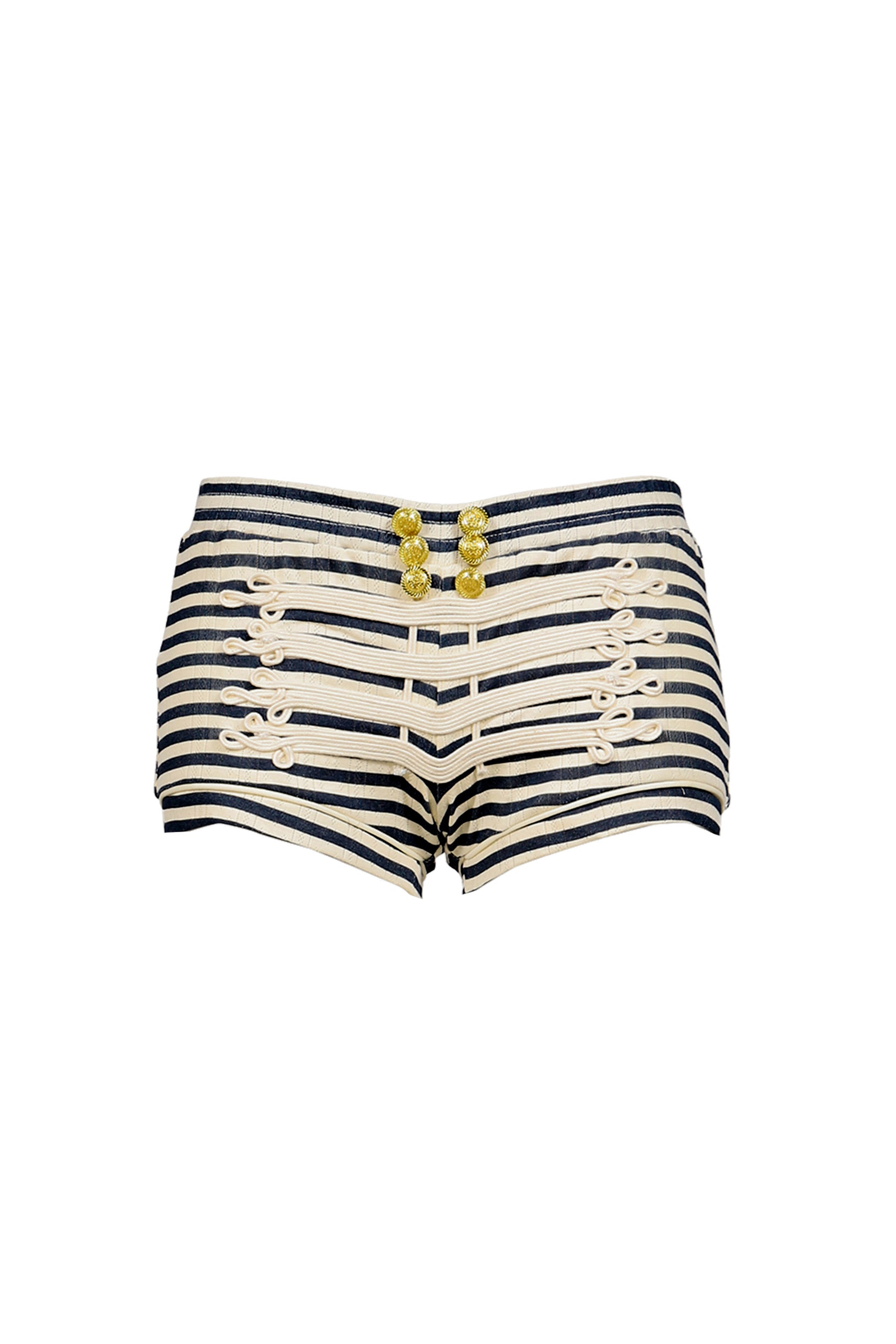 HARBOR STRIPE WOMEN'S SHORTS / BLK