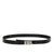 ERL LOGO SKINNY LEATHER BELT / BLK