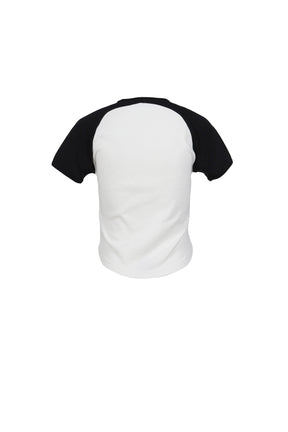 CIRCLE CONTRAST T-SHIRT / HERITAGE WHT/BLK 