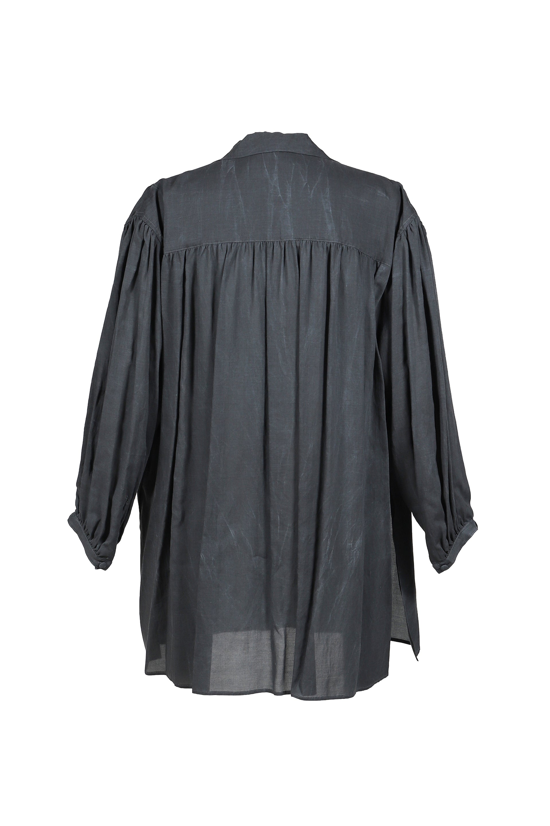 STOLE GATHER SHIRT / BLK
